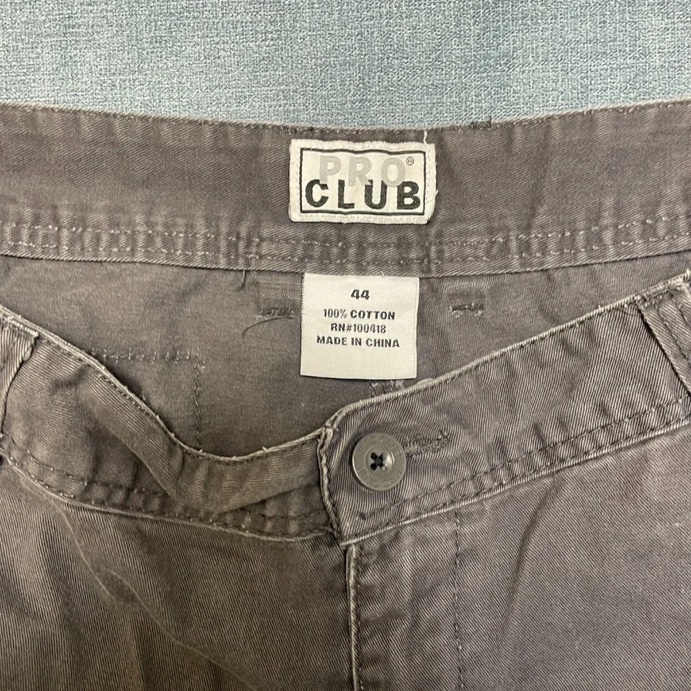 Pro Club Cargo Shorts Mens 44 Gray Flat Front Beach Summer Wear Camping Hiking
